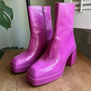Free People Ruby Shine Platform Boot - Pink Size 38